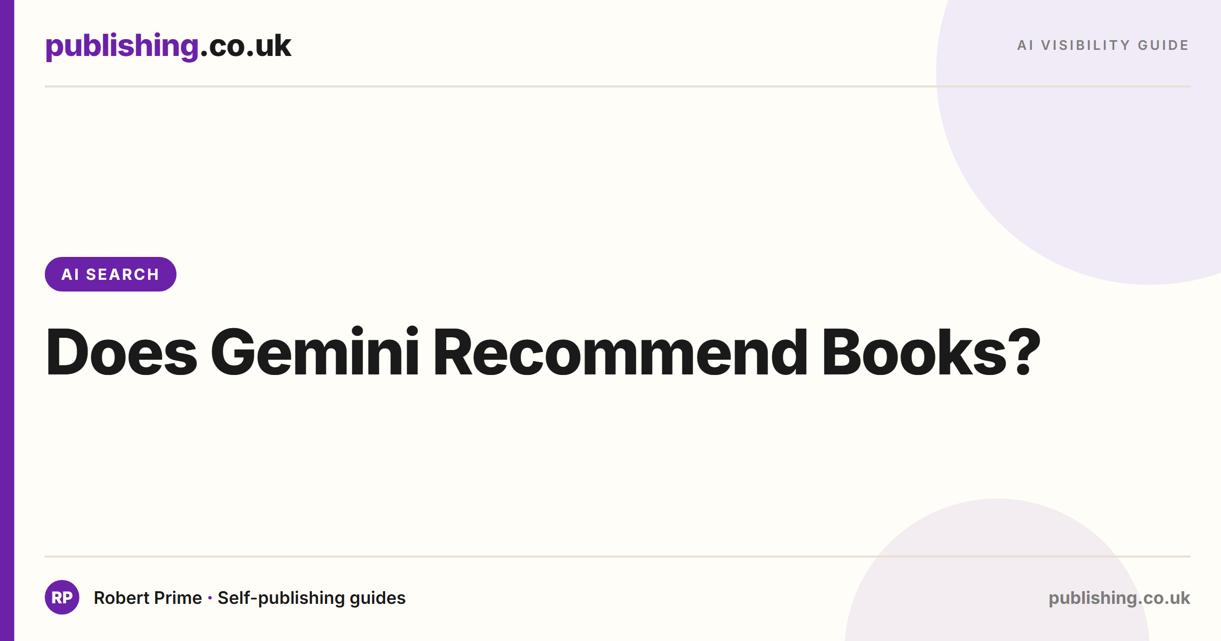 Does Gemini Recommend Books? How Google AI Overviews Pick Titles