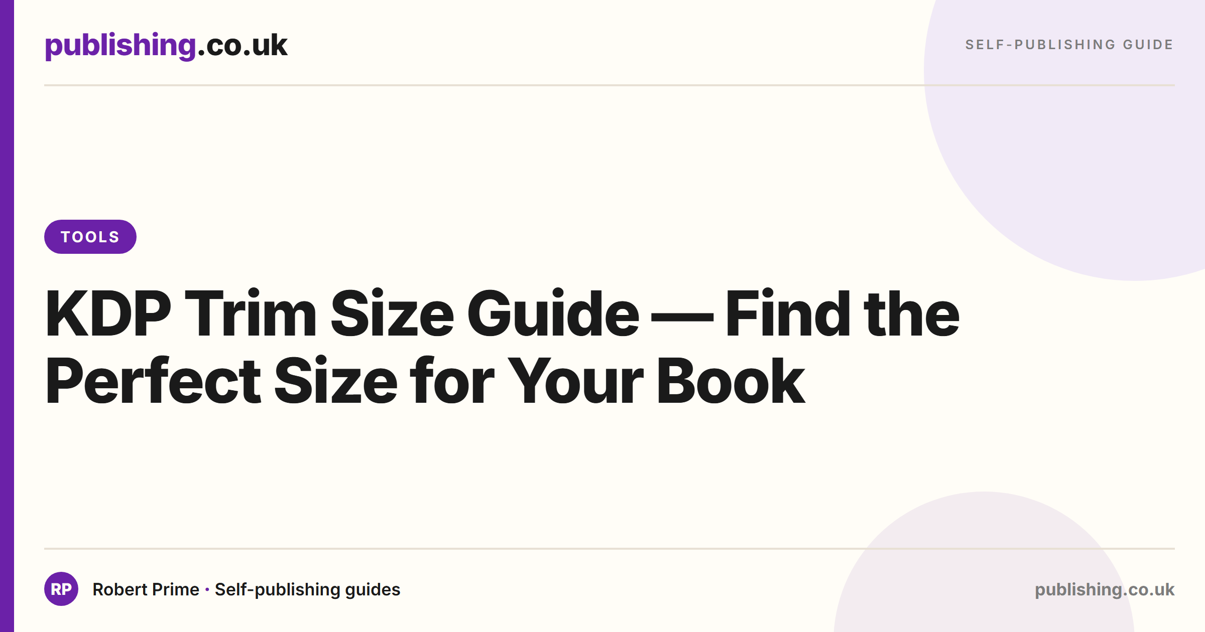 KDP Trim Size Guide — Find the Perfect Size for Your Book