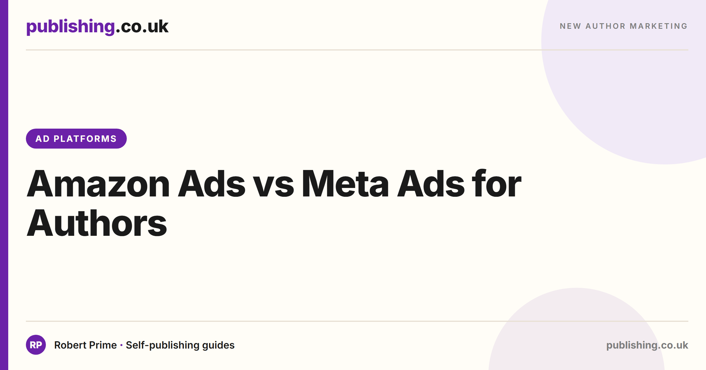 Amazon Ads vs Meta Ads for Authors: Where Each Pound Works Hardest