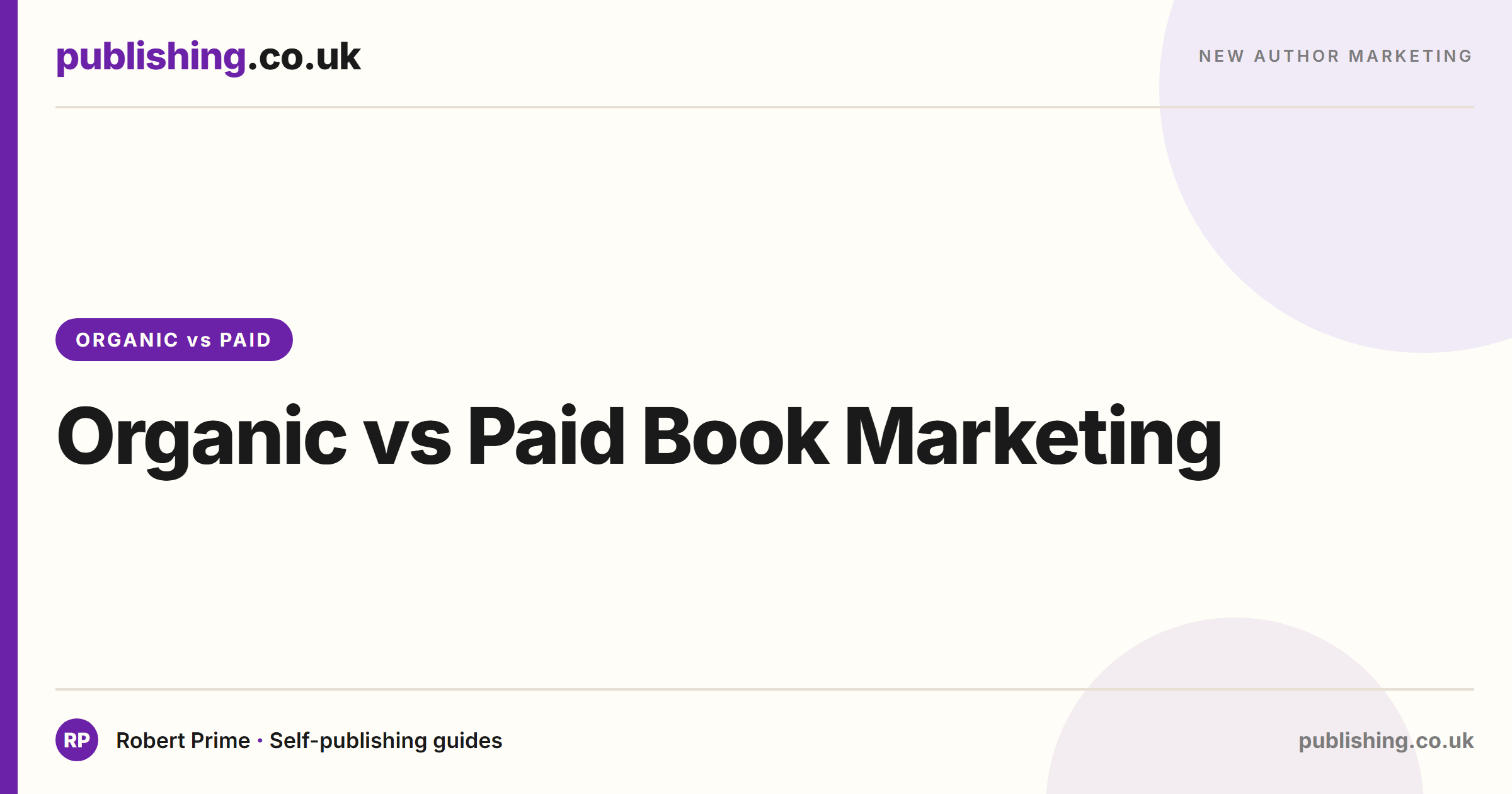 Organic vs Paid Book Marketing: What Actually Works for New Authors
